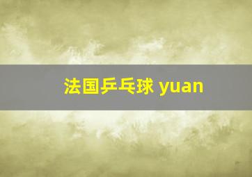 法国乒乓球 yuan